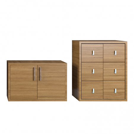 Combo Mueble Tipo Comoda - Mesa Auxiliar Multifuncional