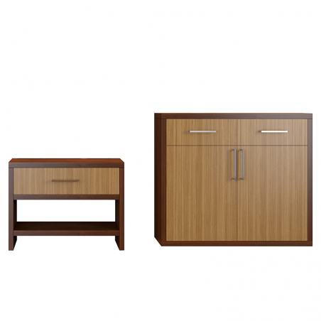 Combo Mueble tipo Comoda - Mesa Auxiliar Multifuncional